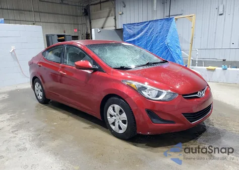 2016 Hyundai Elantra Se z USA, uszkodzony, nr VIN 5NPDH4AE9GH793761